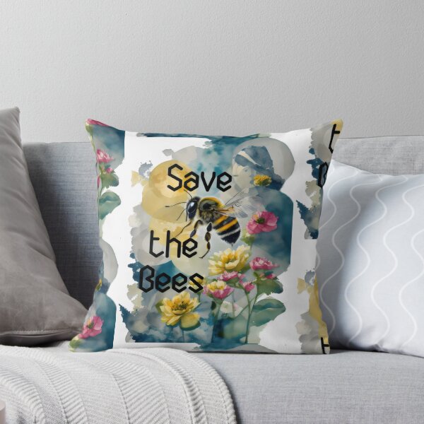 Item preview, Abstract Bee in Wildflowers: Save the Bees designed and sold by MillennialVibe.