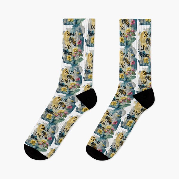 Item preview, Abstract Bee in Wildflowers: Save the Bees designed and sold by MillennialVibe.