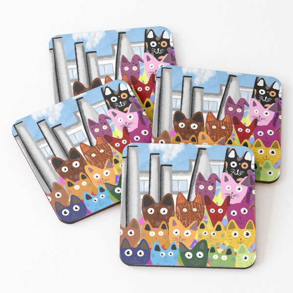 Item preview, Gatos coloridos designed and sold by onetoalves.