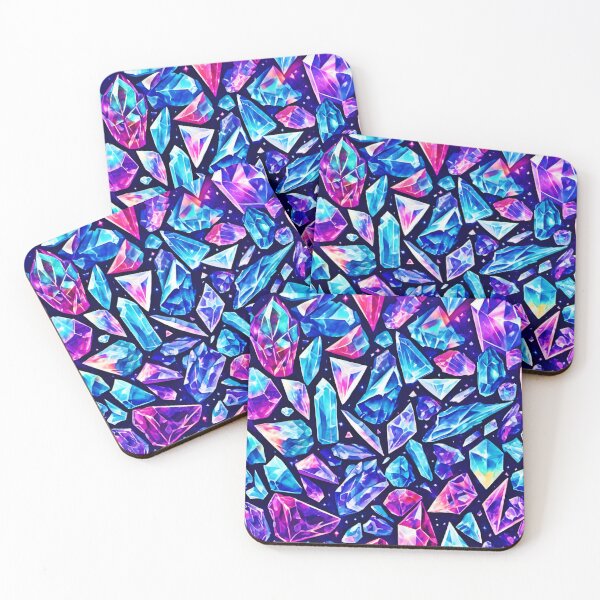 Item preview, Vibrant Crystal Sparkle: Colorful Shard Design designed and sold by Health And Fitness Posts e-Store.