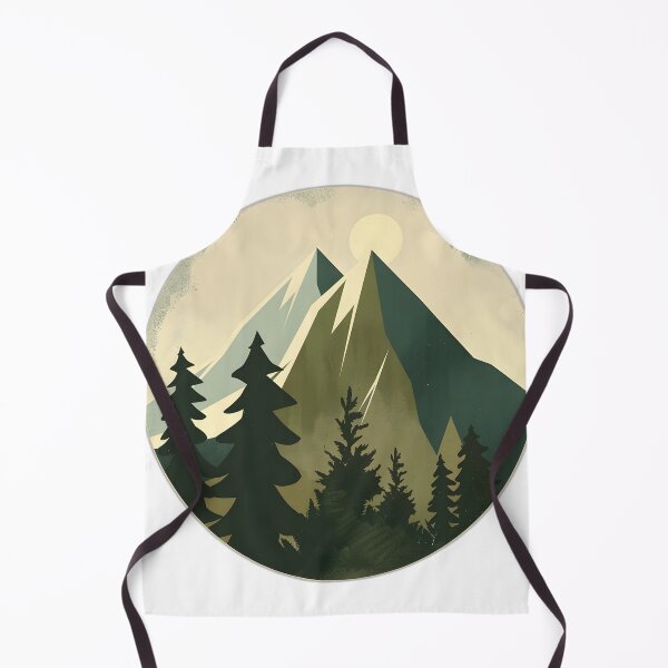 Item preview, Retro scenery mountains at night designed and sold by Wildflow Creations.