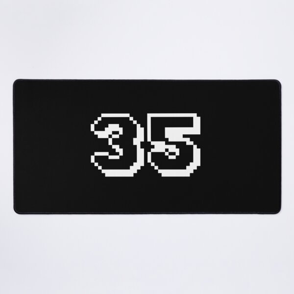 Item preview, 35, thirty-five, white, retro video game, 1 up! designed and sold by Numbers-Art.