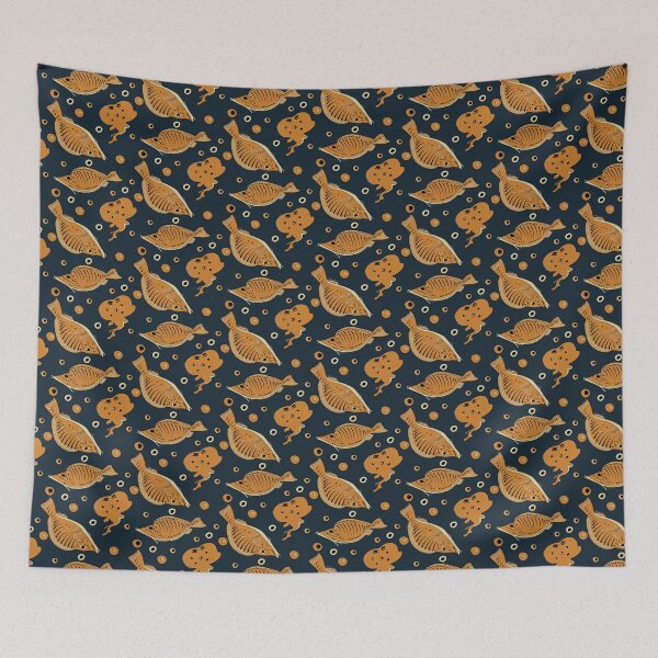 Item preview, Etruscan Sea Life Pattern designed and sold by Aeterna Prints.