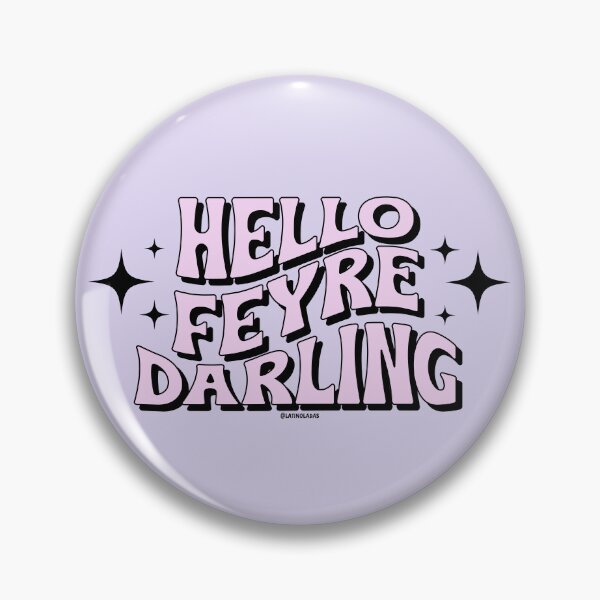 Item preview, Hello Feyre Darling / Pastel Pink A Court Of Thorns And Roses Bookworm Purple Trendy Merch for Kindle Smut Spicy Readers Feysand Velaris Tamlin Smuttok Tbr designed and sold by Latinoladas.