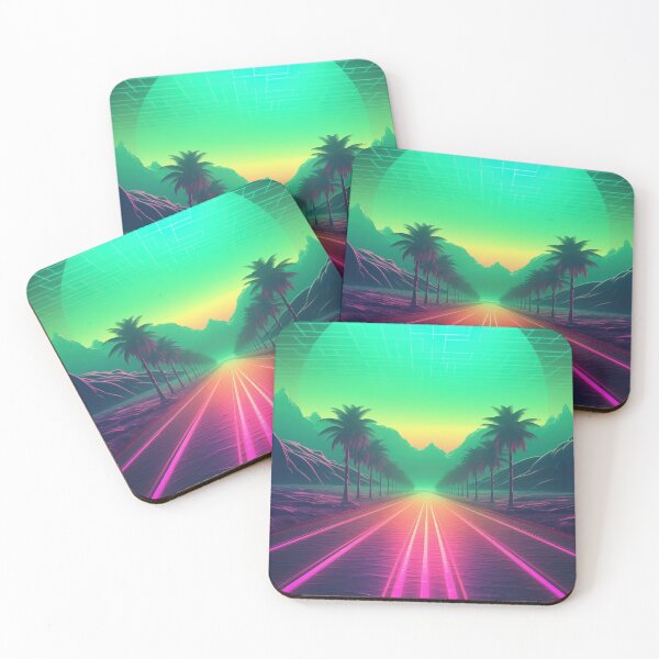 Item preview, Digital Horizon Reverie: Abstract Synthwave Dreams designed and sold by Mullet Monkey.