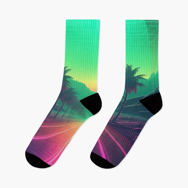Item preview, Digital Horizon Reverie: Abstract Synthwave Dreams designed and sold by Mullet Monkey.