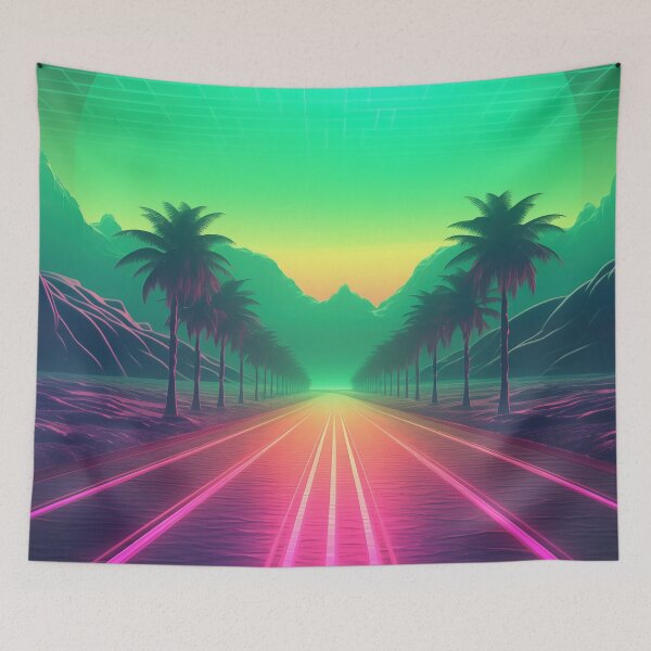 Item preview, Digital Horizon Reverie: Abstract Synthwave Dreams designed and sold by Mullet Monkey.