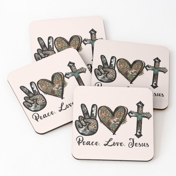 Item preview, Peace - Love - Jesus designed and sold by Compass and a Camera.