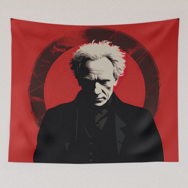 Item preview, Arthur Schopenhauer | Red minimalism designed and sold by ComicsFactory.
