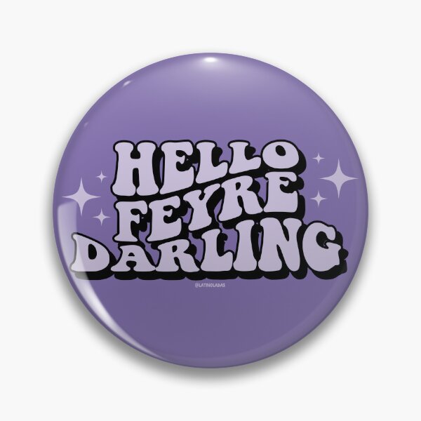 Item preview, Hello Feyre Darling / Purple Acotar Bookish Gift Ideas Blue Book Lover Aesthetic Feyre Rhysand Crescent City for Kindle Readers Dark Romance Tbr Bookstagram designed and sold by Latinoladas.