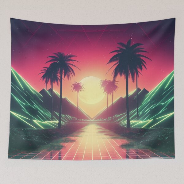 Item preview, Astral Waveforms: Abstract Retrowave Fusion designed and sold by Mullet Monkey.