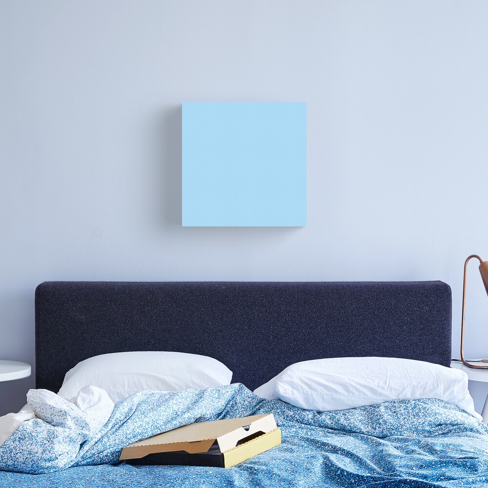 Pastel Blue - Light Pale Powder Blue - Solid Color Canvas Print