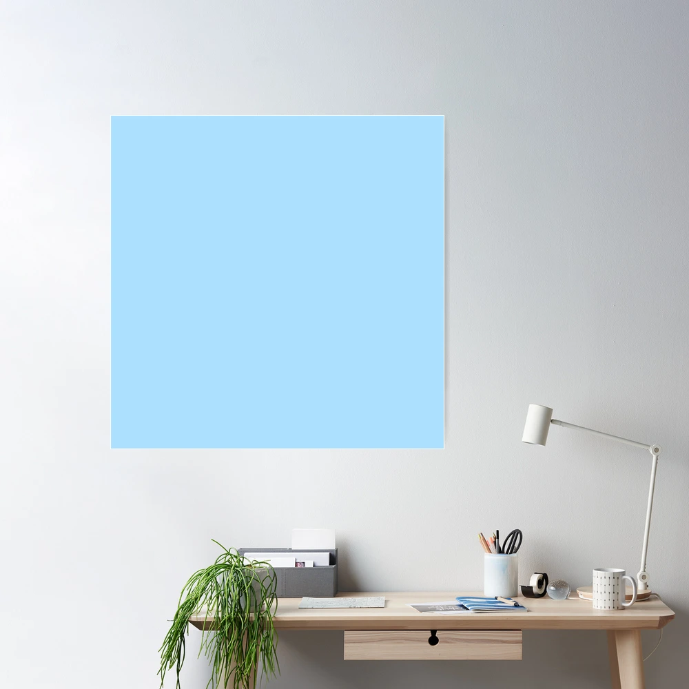 Pastel Blue - Light Pale Powder Blue - Solid Color Canvas Print