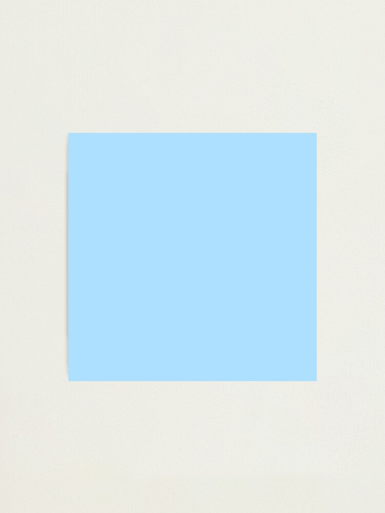 Cheapest Solid Pale Light Blue Color Photographic Print By Cheapest Redbubble