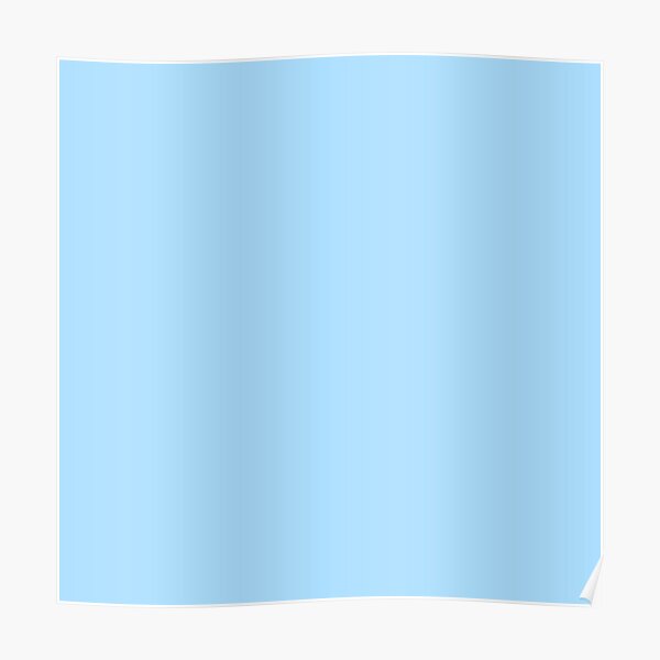 Pastel Blue - Light Pale Powder Blue - Solid Color Poster by  MultiFascinated