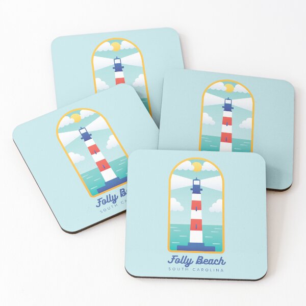 Item preview, Folly Beach Morris Island Lighthouse Tourist Souvenir designed and sold by carolinafound.
