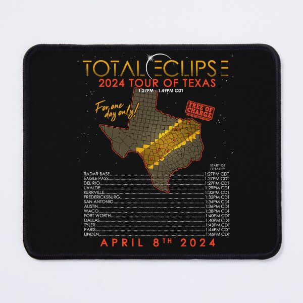 Item preview, Total Solar Eclipse 2024 Tour of Texas designed and sold by Nerd Shizzle.