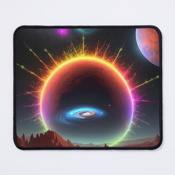 Item preview, Universal eclipse and door of time to other worlds UFO Fashion IA art designed and sold by Carlos Gudino.
