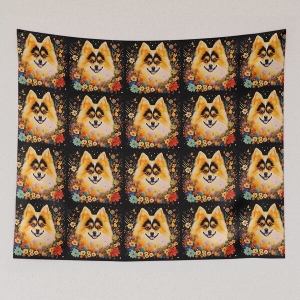 Item preview, A spitz dog among fantastic colors. designed and sold by Natalia-Vlad.