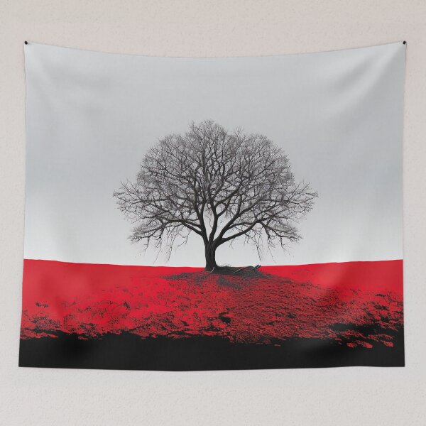 Item preview, Ash tree | Red minimalism designed and sold by ComicsFactory.