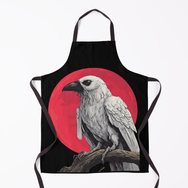Item preview, White raven and blood moon designed and sold by Adriantarlowski.