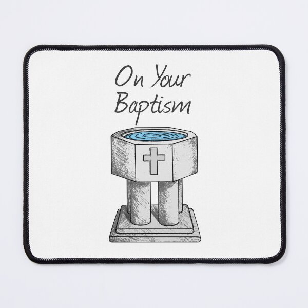 Item preview, On Your Baptism, Christian Church Font  designed and sold by doodlerob.