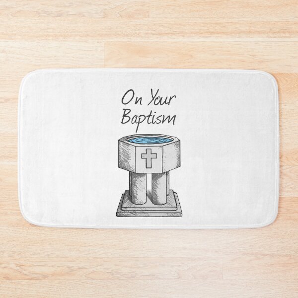 Item preview, On Your Baptism, Christian Church Font  designed and sold by doodlerob.