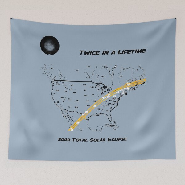 Item preview, Twice in a Lifetime: 2024 Total Solar Eclipse designed and sold by @ndrys.