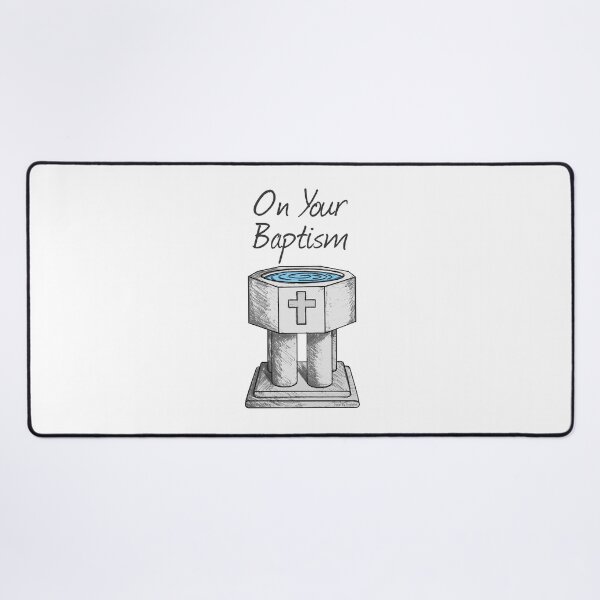 Item preview, On Your Baptism, Christian Church Font  designed and sold by doodlerob.