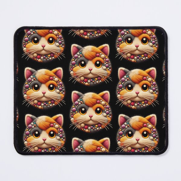 Item preview, Cute Wool Cat Pattern designed and sold by JoyPhotoArt.