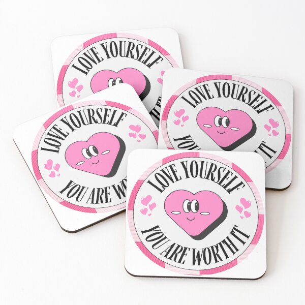 Item preview, LOVE YOURSELF YOU ARE WORTH IT - Self Love Quotes designed and sold by HELL0WBELLO.