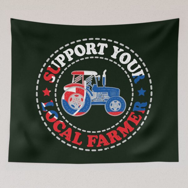 Item preview, Support Your Local Farmers, SK, Bratislava, Slovakia designed and sold by Cerulean-Shop.