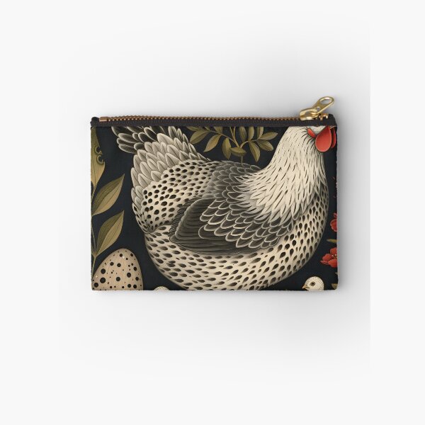 Item preview, Mother hen and chicks with folk flowers 2 designed and sold by Folksy Living.