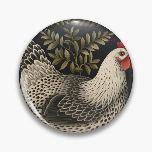 Item preview, Mother hen and chicks with folk flowers 2 designed and sold by Folksy Living.