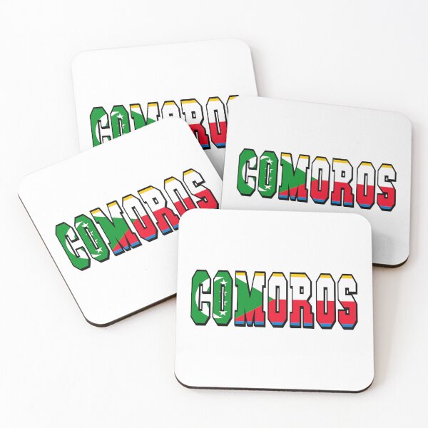 Item preview, Comoros Country Flag Typography designed and sold by TravelWish.