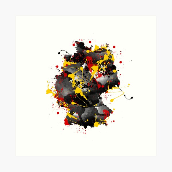 Map of Germany Art Print