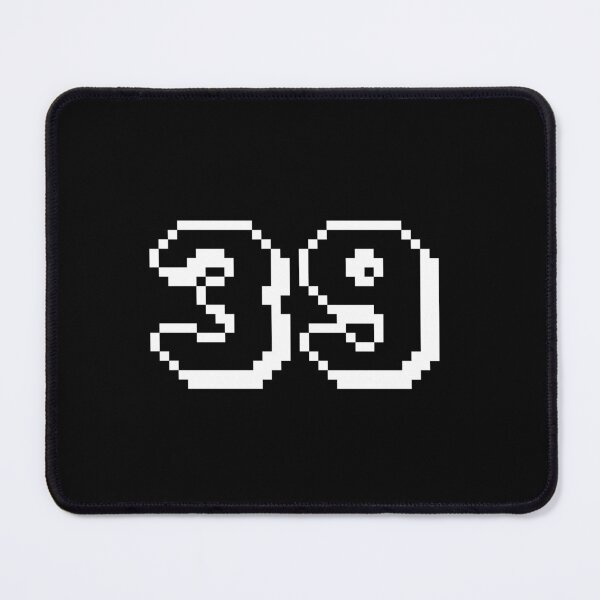 Item preview, 39, thirty-nine, white, retro video game, 1 up! designed and sold by Numbers-Art.