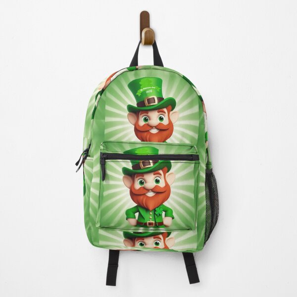 Artikelvorschau, Fröhlicher St. Patrick's Day Leprikon mit Hut, mit Gold und mit Klee entworfen und verkauft von JaroDesign2023.