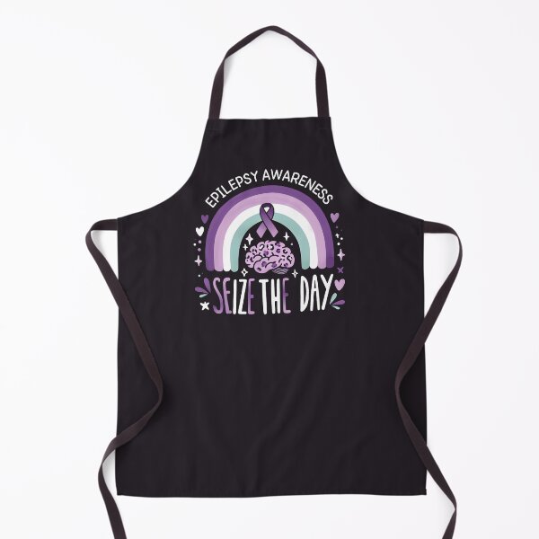 Item preview, Epilepsy Awareness Seize The Day Rainbow Purple Ribbon  designed and sold by HowToCanadian.