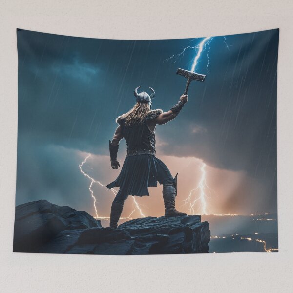 Item preview, Thor on cliff designed and sold by Roland Mitterbauer.