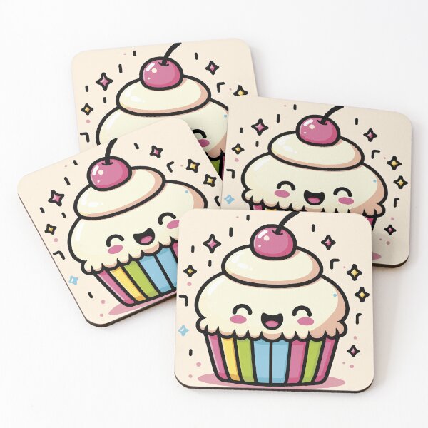 Item preview, Kawaii Cute Cupcake designed and sold by Karma Design.