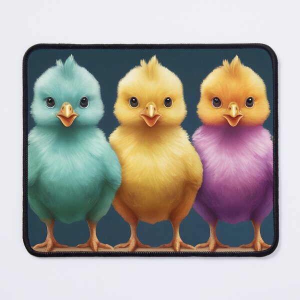 Item preview, A row of colorful Easter chicks designed and sold by MissQuiss.