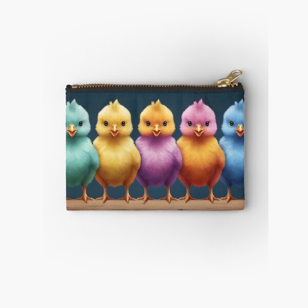 Item preview, A row of colorful Easter chicks designed and sold by MissQuiss.