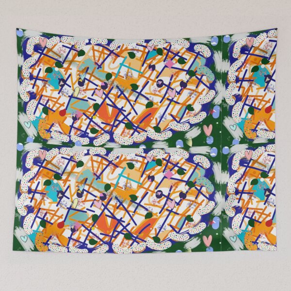 Item preview, Abstract jingle multicolor painting.  designed and sold by AWADHESH  CHAURASIA.