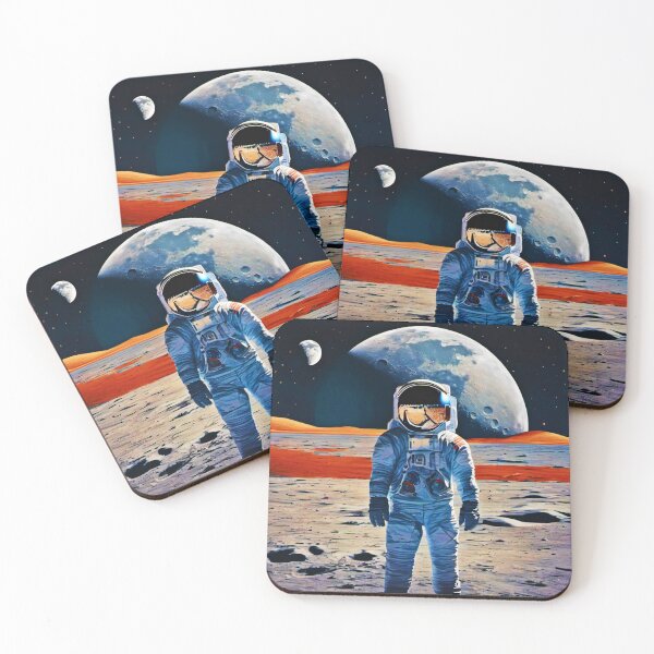 Item preview, Spacewalker on Moon: Astronaut Artwork designed and sold by Health And Fitness Posts e-Store.