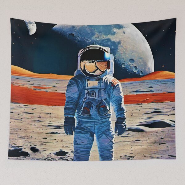 Item preview, Spacewalker on Moon: Astronaut Artwork designed and sold by Health And Fitness Posts e-Store.