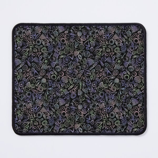 Item preview, Diatoms in Pastels on Black designed and sold by Squilla Design Studio.
