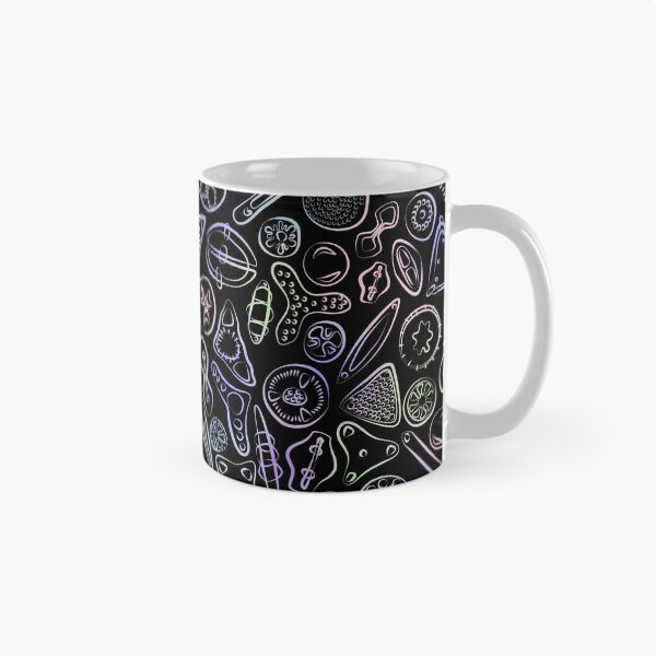 Item preview, Diatoms in Pastels on Black designed and sold by Squilla Design Studio.
