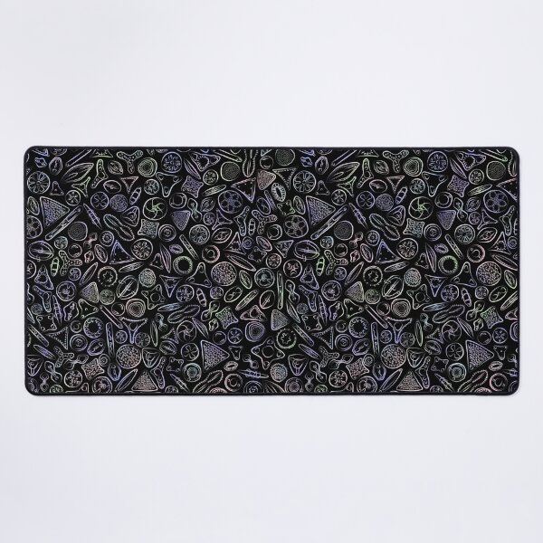 Item preview, Diatoms in Pastels on Black designed and sold by Squilla Design Studio.