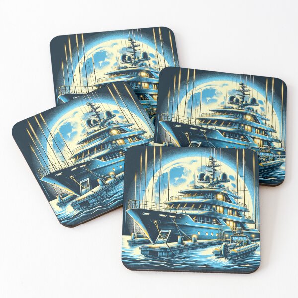 Item preview, Sun-Kissed Yacht: Sky Blue Industrial Elegance designed and sold by ByDigitalDream.